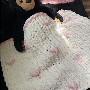 Cozy Hand Knit Baby Blanket
